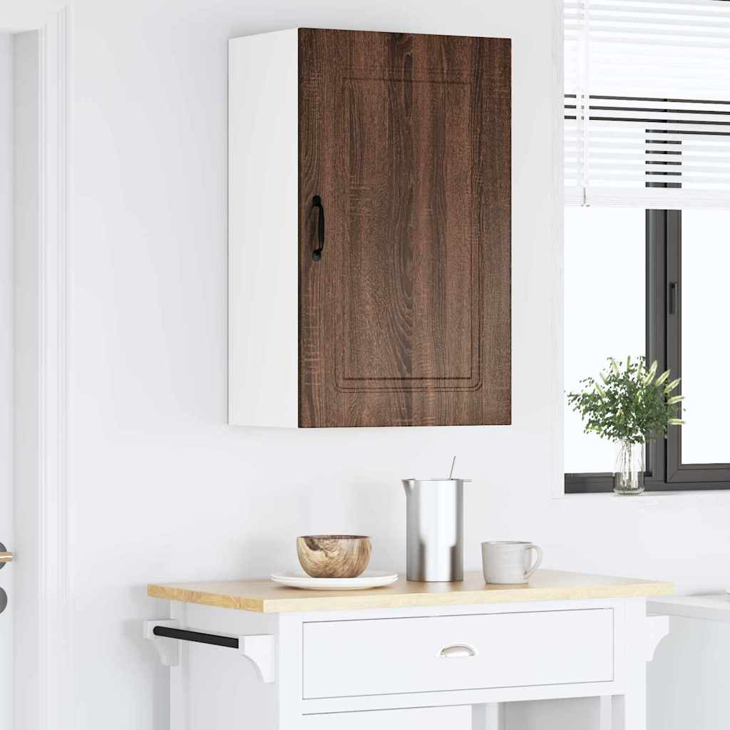 Kitchen Wall Cabinet Brown Oak 50 x 31 x 80 cm Engineered Wood